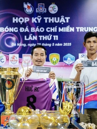 Hơn 200 phóng viên tranh tài giải bóng đá báo chí miền Trung lần thứ 11