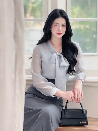 Áo sơ mi thắt nơ, điểm nhấn thanh lịch cho nàng công sở