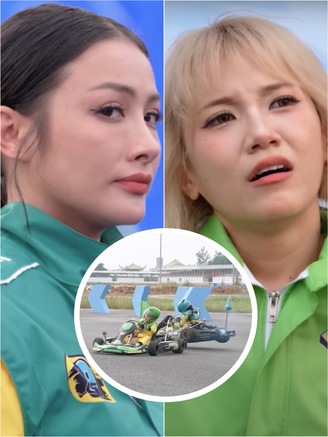 Yaya Trương Nhi - Emma Nhất Khanh va chạm 'nảy lửa' trên đường đua