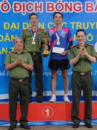Giải bóng bàn cúp Cơ quan đại diện Cục Truyền thông CAND tại TP.HCM đã tìm ra nhà vô địch