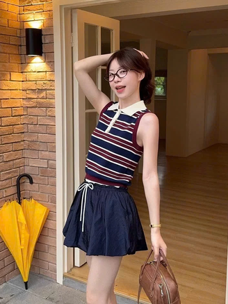 Áo polo tank top - giao thoa cá tính với dịu dàng