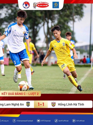 U.15 SLNA và Đắk Lắk cùng đứng đầu bảng, nuôi hy vọng tiến sâu giải U.15 quốc gia