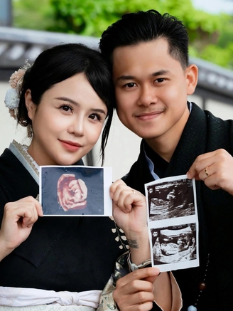 Thái Trinh đón tin vui sau 1 năm kết hôn với chồng kém tuổi