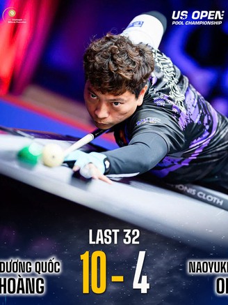 Hoàng Sao 'ngược dòng' ngoạn mục, trở thành niềm hy vọng duy nhất của billiards Việt Nam