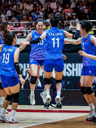 Màn chào sân ấn tượng của đội tuyển bóng chuyền nữ Việt Nam ở giải thế giới