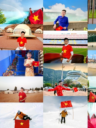Nam ca sĩ mang hình ảnh lá cờ Việt Nam đi khắp thế giới