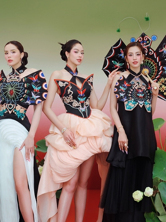 Hoa hậu Tiểu Vy, Thanh Thủy khác lạ trong bộ ảnh với Kỳ Duyên