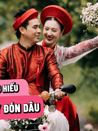 Hồ Quang Hiếu lái xe máy rước cô dâu cao 1m8
