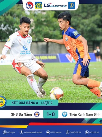 Chủ nhà bị U.17 CAHN chia điểm, U.17 Đà Nẵng đánh bại Nam Định