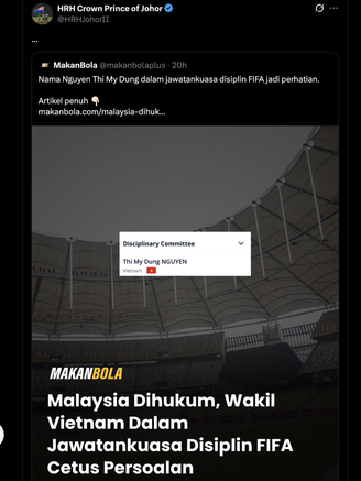  'Ám chỉ tiêu cực' đến nhân vật đặc biệt của Việt Nam: Hành động thiếu cao thượng của bóng đá Malaysia?