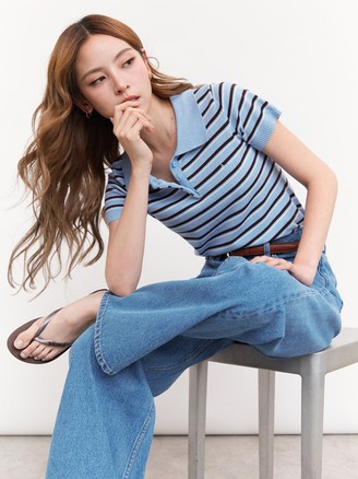 Xu hướng áo polo dệt kim khuấy đảo phong cách đường phố mùa này