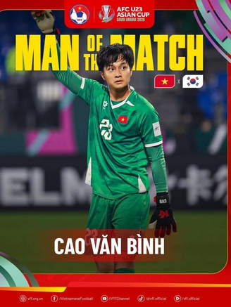 Cao Văn Bình là cầu thủ hay nhất trận, tiết lộ bí kíp bắt 11 m: ‘Tôi nhìn vào mắt đối thủ…’