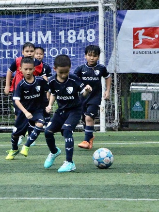 Cầu thủ nhí Việt Nam được tiếp cận với bóng đá Đức