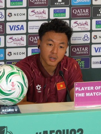 Thái Sơn nói gì khi giành danh hiệu Cầu thủ xuất sắc nhất trận U.23 Việt Nam thắng Kyrgyzstan?