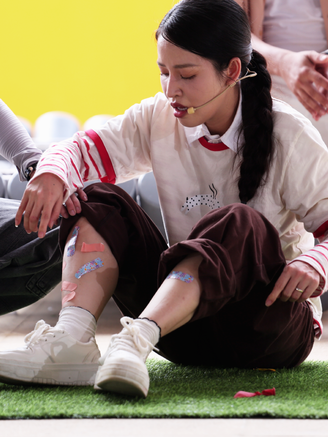 Puka gặp chấn thương trong show thực tế