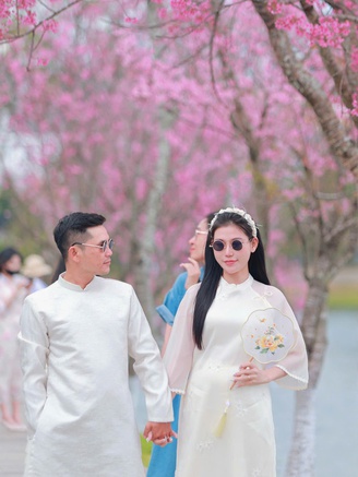 Bất ngờ mai anh đào nhuộm hồng Đà Lạt, du khách hào hứng check-in 