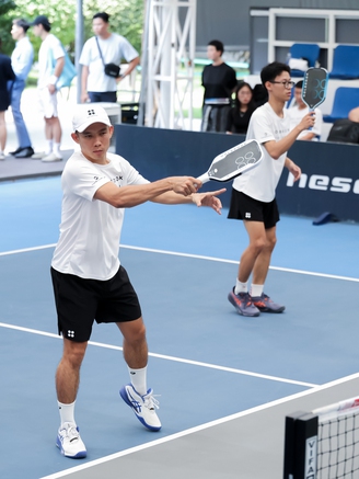 Luân 'Tiền Giang' hứa hẹn bùng nổ khi sát cánh ngôi sao pickleball Ấn Độ 