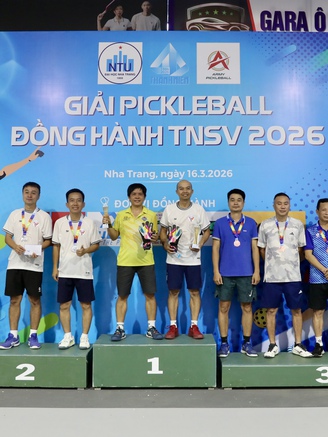 Giải pickleball thắt chặt tình cảm giữa những người cống hiến cho giải TNSV THACO cup 2026