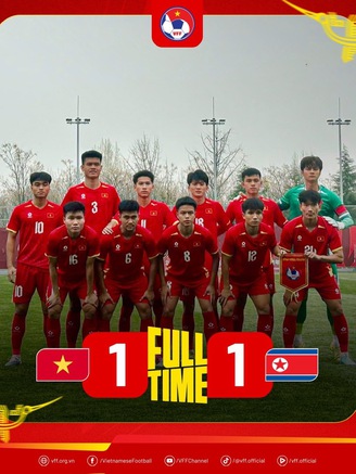 Sao trẻ HAGL ra mắt ghi bàn giúp U.23 Việt Nam hòa U.23 Triều Tiên: VFF và bầu Đức cùng vui!