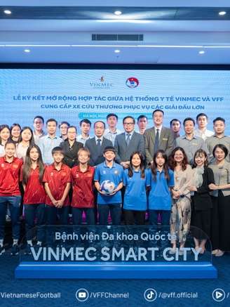 Vinmec cung cấp dịch vụ cứu thương chất lượng cao cho đội tuyển Việt Nam