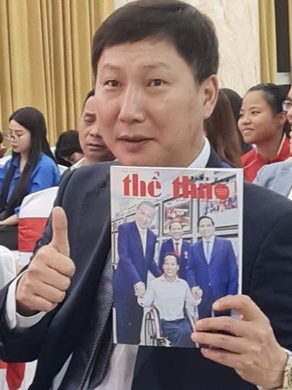 HLV Kim Sang-sik nói lời xúc động nhân Ngày Thể thao Việt Nam