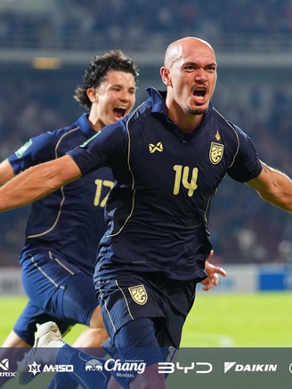 Đội tuyển Thái Lan thắng Turkmenistan phút 89, lách khe cửa hẹp giành vé Asian Cup 2027, Philippines bị loại