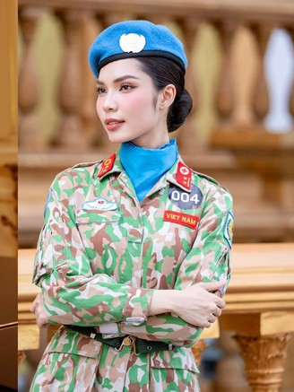 Nhan sắc nữ trung úy quân đội gây chú ý tại Miss Grand Vietnam