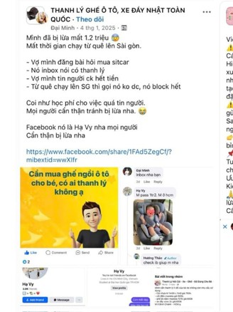 Mua đồ cũ, hàng thanh lý online coi chừng bị lừa