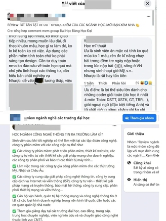 Chọn trường, ngành học có nên dựa vào các bài review?