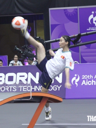 Minh Tân và Gia Nghi lập kỳ tích, thắng Nhật Bản, Hàn Quốc, Ấn Độ: Hiên ngang vào bán kết teqball ASIAD