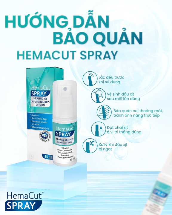 Hướng dẫn sử dụng chai xịt vết thương Hemacut Spray giúp mau lành và ngăn ngừa sẹo- Ảnh 10.