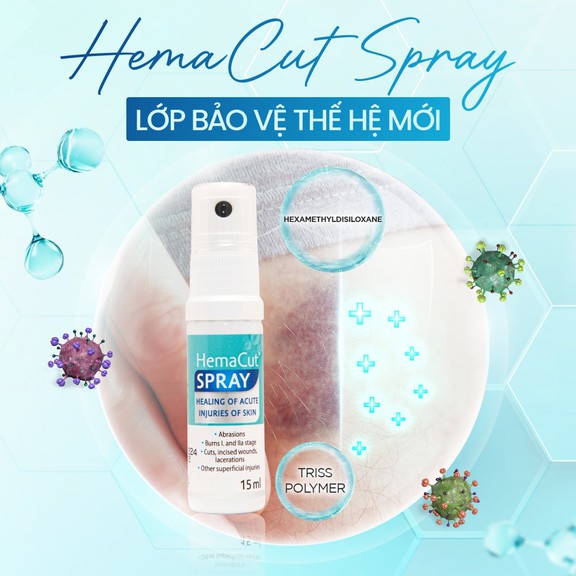 Hướng dẫn sử dụng chai xịt vết thương Hemacut Spray giúp mau lành và ngăn ngừa sẹo- Ảnh 6.