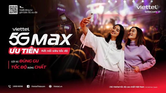 Viettel ra mắt gói cước 5GMAX…