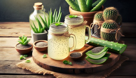 Bác sĩ chia sẻ lợi ích bất ngờ của nước nha đam hạt chia ngày nắng nóng - Ảnh 1.