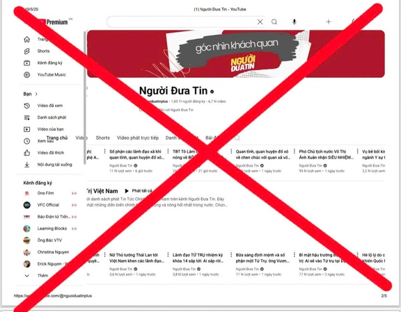 3 quản trị kênh Youtube 'Người đưa tin' bị khởi tố, bắt tạm giam - Ảnh 2.