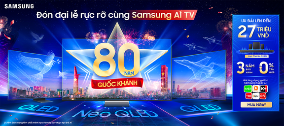 Gợi ý đón Quốc khánh đầy ắp tự hào, trọn vẹn niềm vui cùng Samsung AI TV- Ảnh 1.