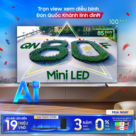 Gợi ý đón Quốc khánh đầy ắp tự hào, trọn vẹn niềm vui cùng Samsung AI TV- Ảnh 2.