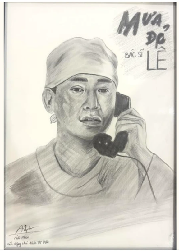 Cô gái vẽ tranh nhân vật trong phim Mưa Đỏ để giữ lại cảm xúc- Ảnh 2. Cô gái vẽ tranh nhân vật trong phim Mưa Đỏ để giữ lại cảm xúc- Ảnh 2.