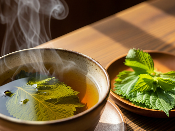 Nhiều lợi ích từ trà lá tía tô