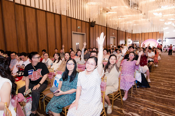 TP.HCM: Hơn 200 mẹ bầu tham gia Ngày hội sữa mẹ của Bệnh viện Phương Nam- Ảnh 3.