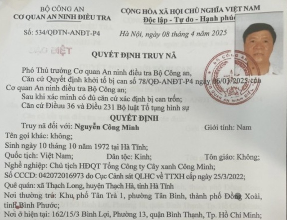 Đề nghị truy tố vắng mặt Chủ tịch HĐQT Công ty cây xanh Công Minh- Ảnh 1.