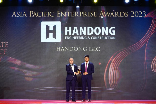 Handong E&C nhận giải thưởng Doanh nghiệp xuất sắc châu Á tại Asia Pacific Enterprise Award 2023 - Ảnh 1.