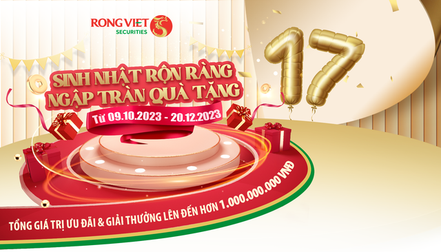 Chứng khoán Rồng Việt khuyến mãi lớn mừng sinh nhật, tổng quà tặng hơn 1 tỉ đồng - Ảnh 1.