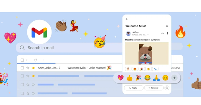 Gmail đang triển khai tính năng tương tác với email như mạng xã hội
