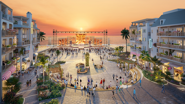 Khu shopstay được vận hành theo mô hình Beach Hub, giúp thu hút du khách đến trải nghiệm dịch vụ