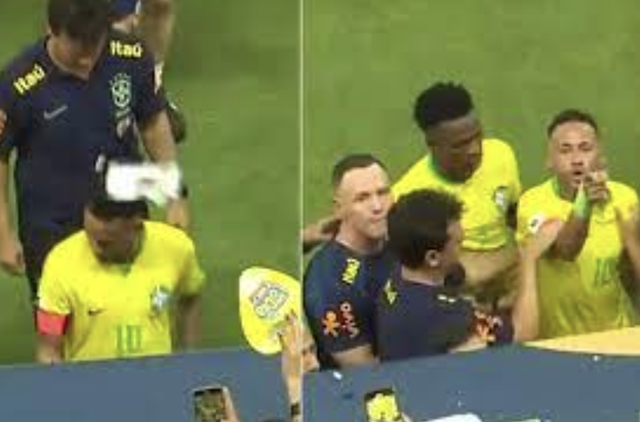Neymar hoang mang khi bị CĐV Brazil ném vật thể lạ vào đầu - Ảnh 1.