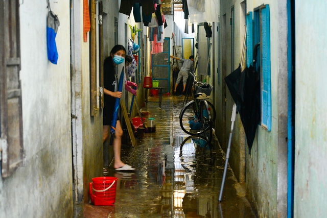 Sinh viên tất bật dọn dẹp sau lũ ở Đà Nẵng - Ảnh 6.