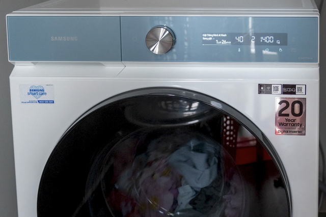 Khám phá máy giặt/sấy thông minh Samsung Bespoke AI - Ảnh 1.