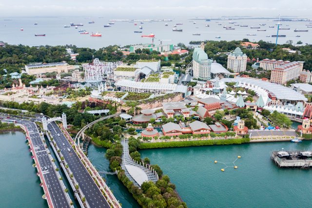 Không gian Sentosa Island tại Singapore