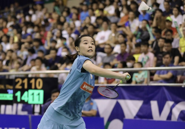 Nguyễn Thùy Linh thắng trận mở màn giải cầu lông Đan Mạch mở rộng 2023 - Ảnh 1.